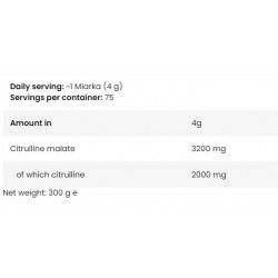 Kevin Levrone LevroLegendary CITRULLINE | Citrulline Malate Powder - 300 gr